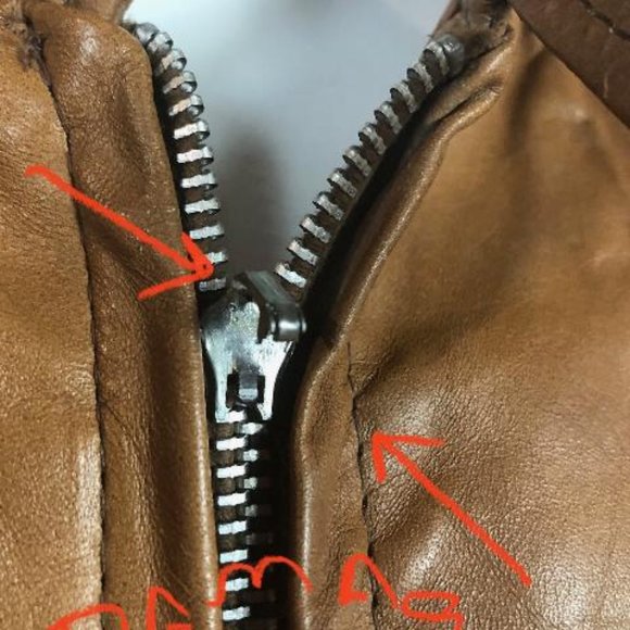 Vintage 60s-70s Beau Breed Cafe Racer Leather Jacket Brown size 44 - Picture 10 of 10